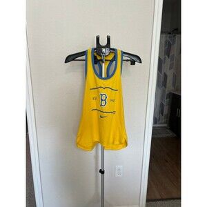 Nike Boston Red Sox Boston Marathon Yellow Razor Back Tank Top - XS